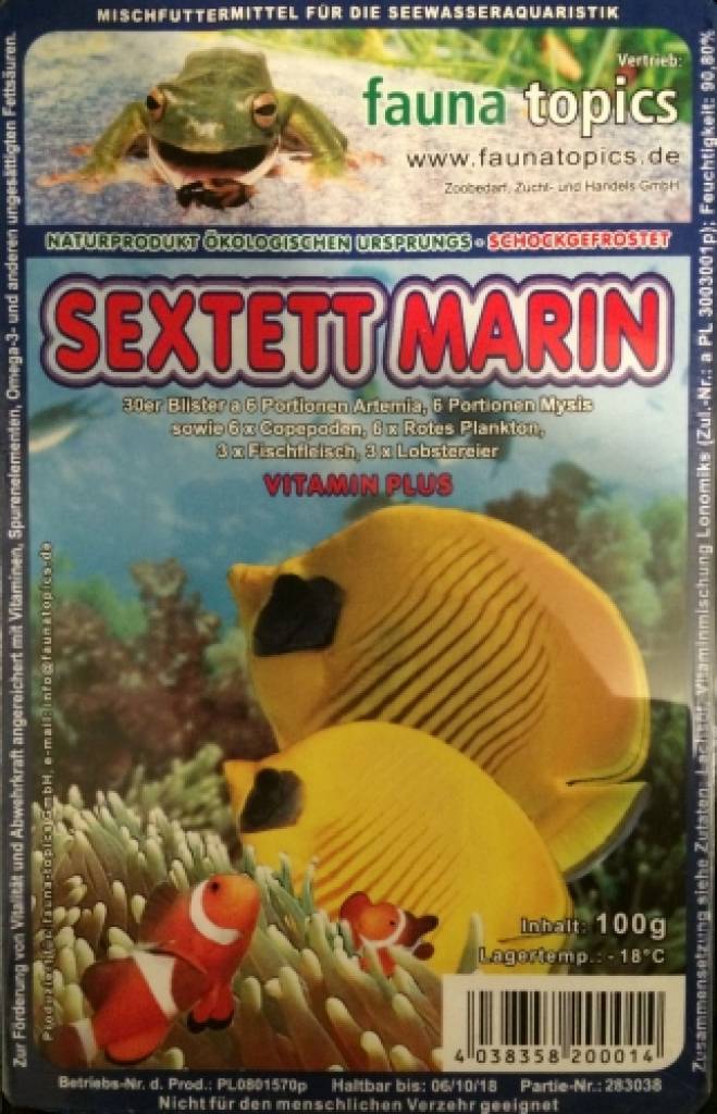 Sextett Marin - 30er Blister - 100g Packung - Einzelfuttermittel